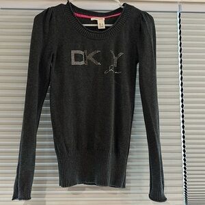 DKNY Jean dark grey Sweater. 99% cotton!